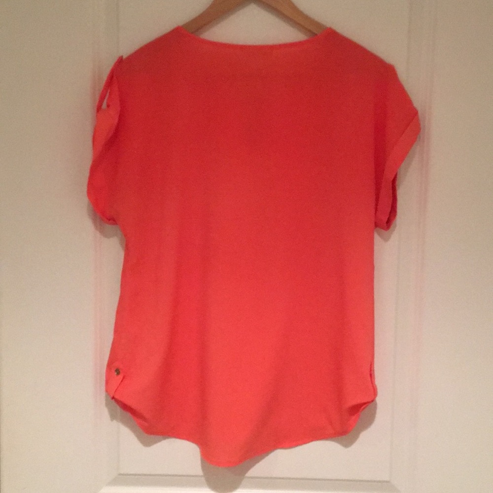 Calvin Klein Orange Blouse - Picture 3 of 12